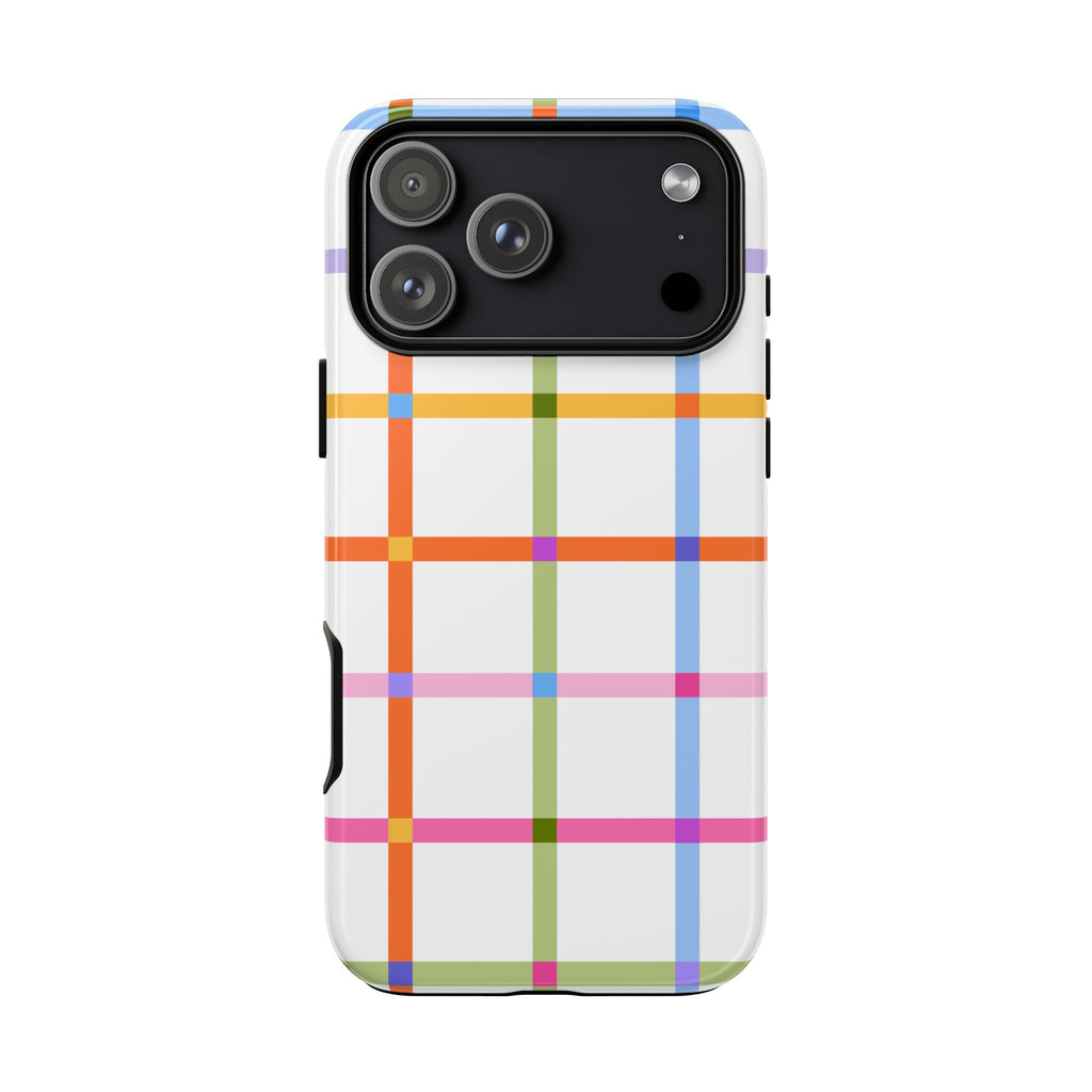 Colorful Plaid Tough Phone Case