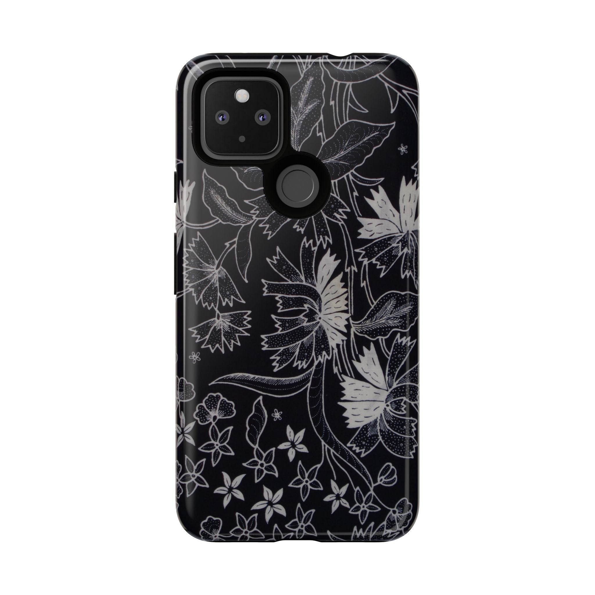 Floral Black Botanical Phone Cover