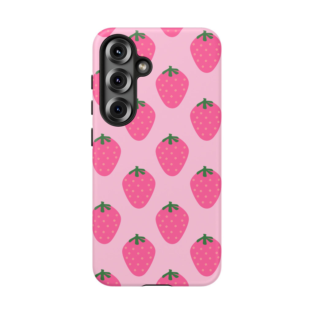 Pink Strawberry Phone Case