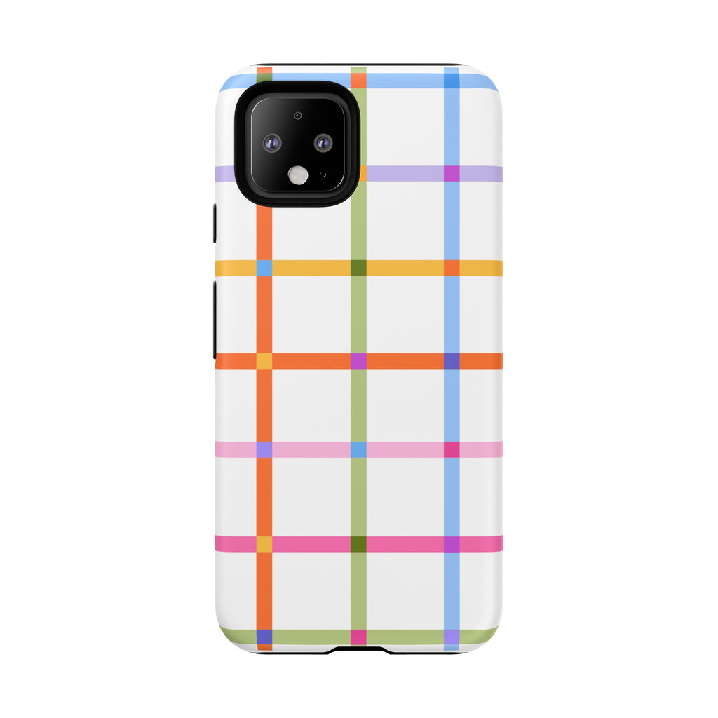 Colorful Plaid Tough Phone Case