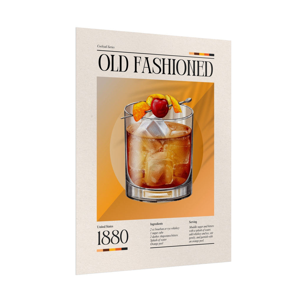 Old Fashioned Cocktail Poster