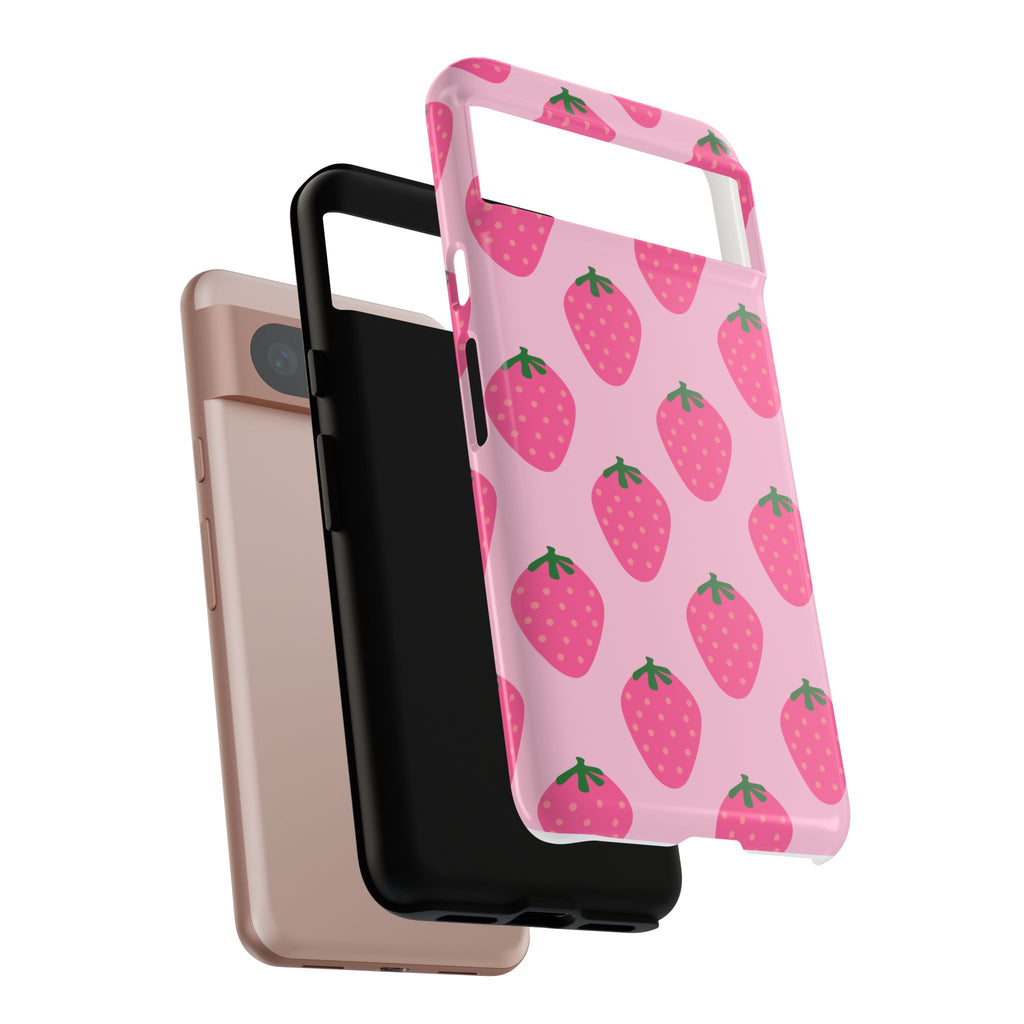 Pink Strawberry Phone Case