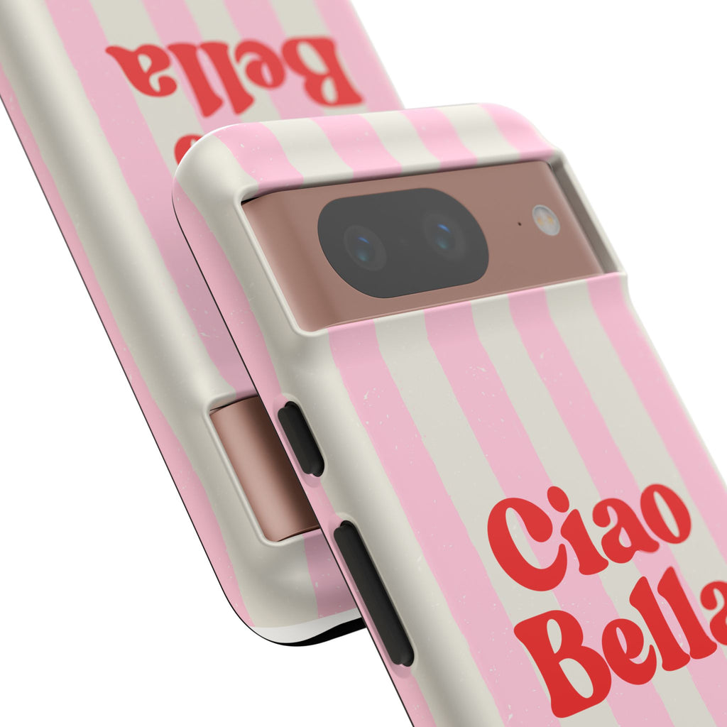 Pink Stripe Ciao Bella Phone Case