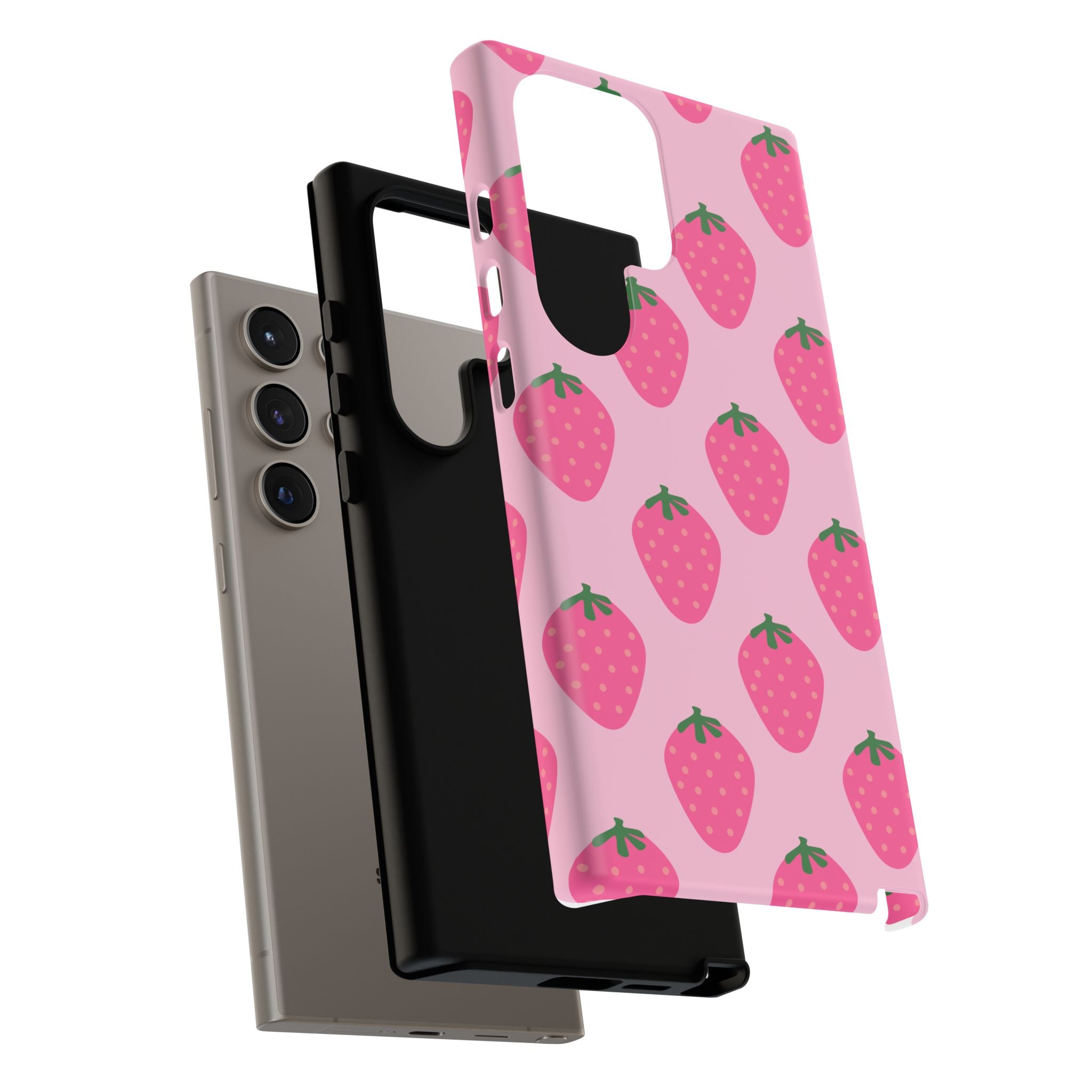 Pink Strawberry Phone Case