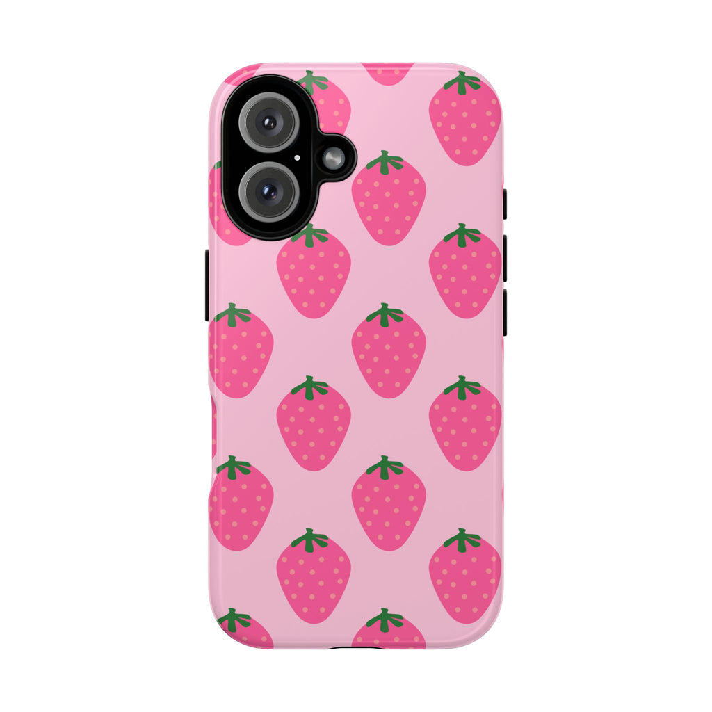 Pink Strawberry Phone Case