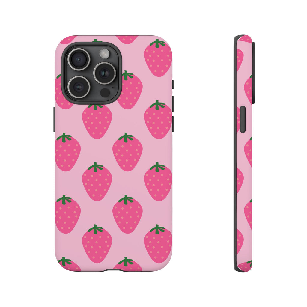 Pink Strawberry Phone Case