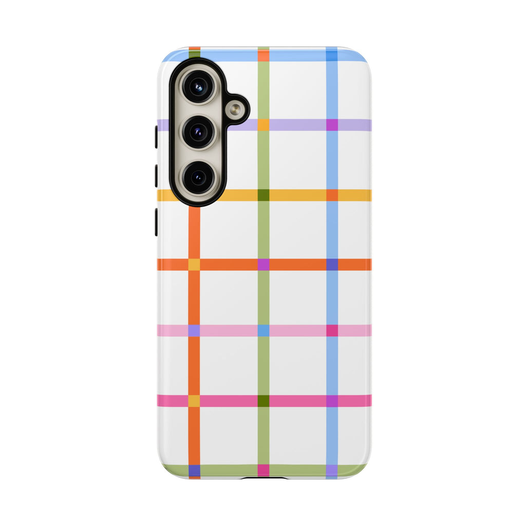 Colorful Plaid Tough Phone Case
