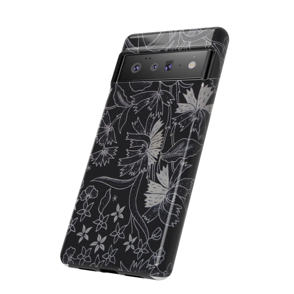 Floral Black Botanical Phone Cover