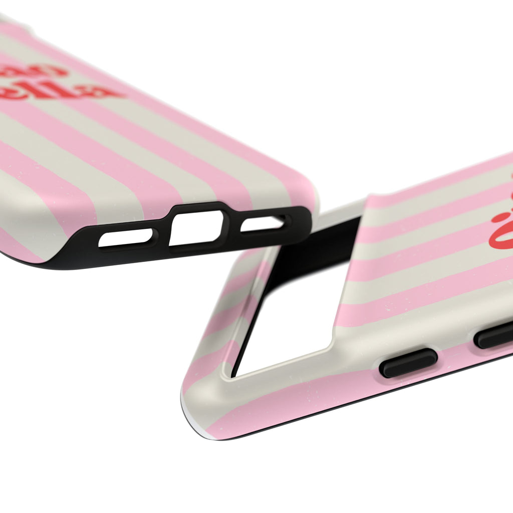 Pink Stripe Ciao Bella Phone Case