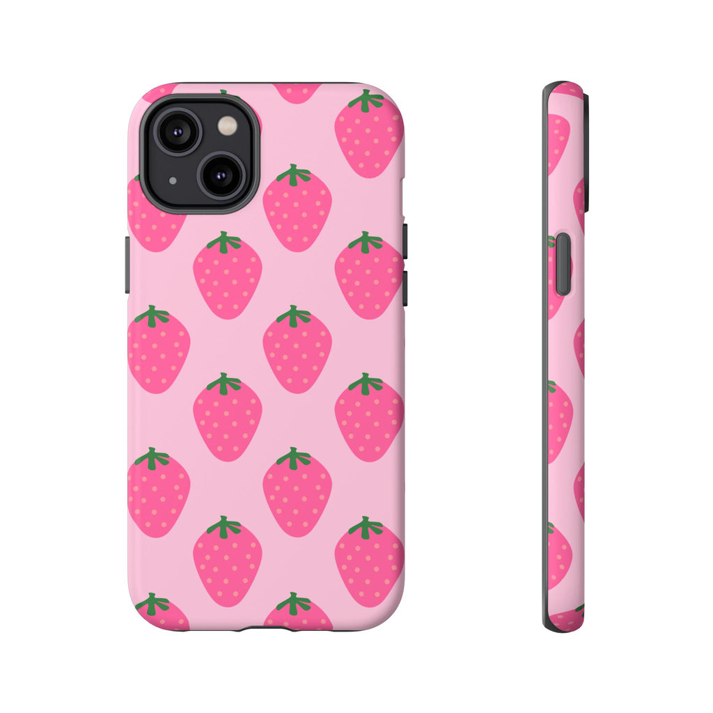 Pink Strawberry Phone Case