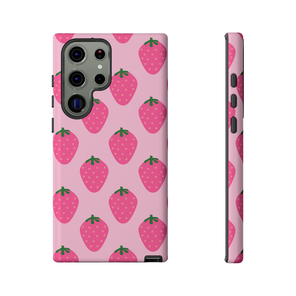 Pink Strawberry Phone Case