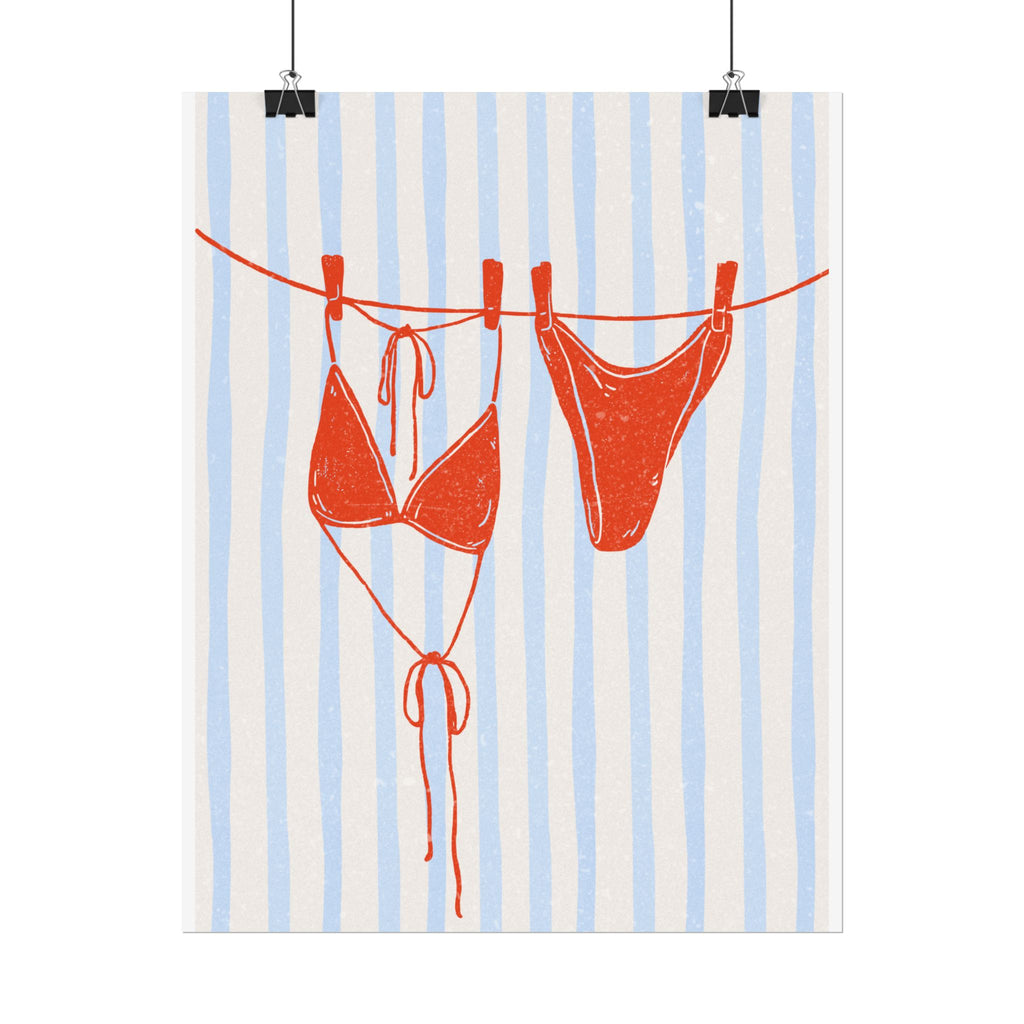 Red Bikini Wall Art  - Rolled Posters