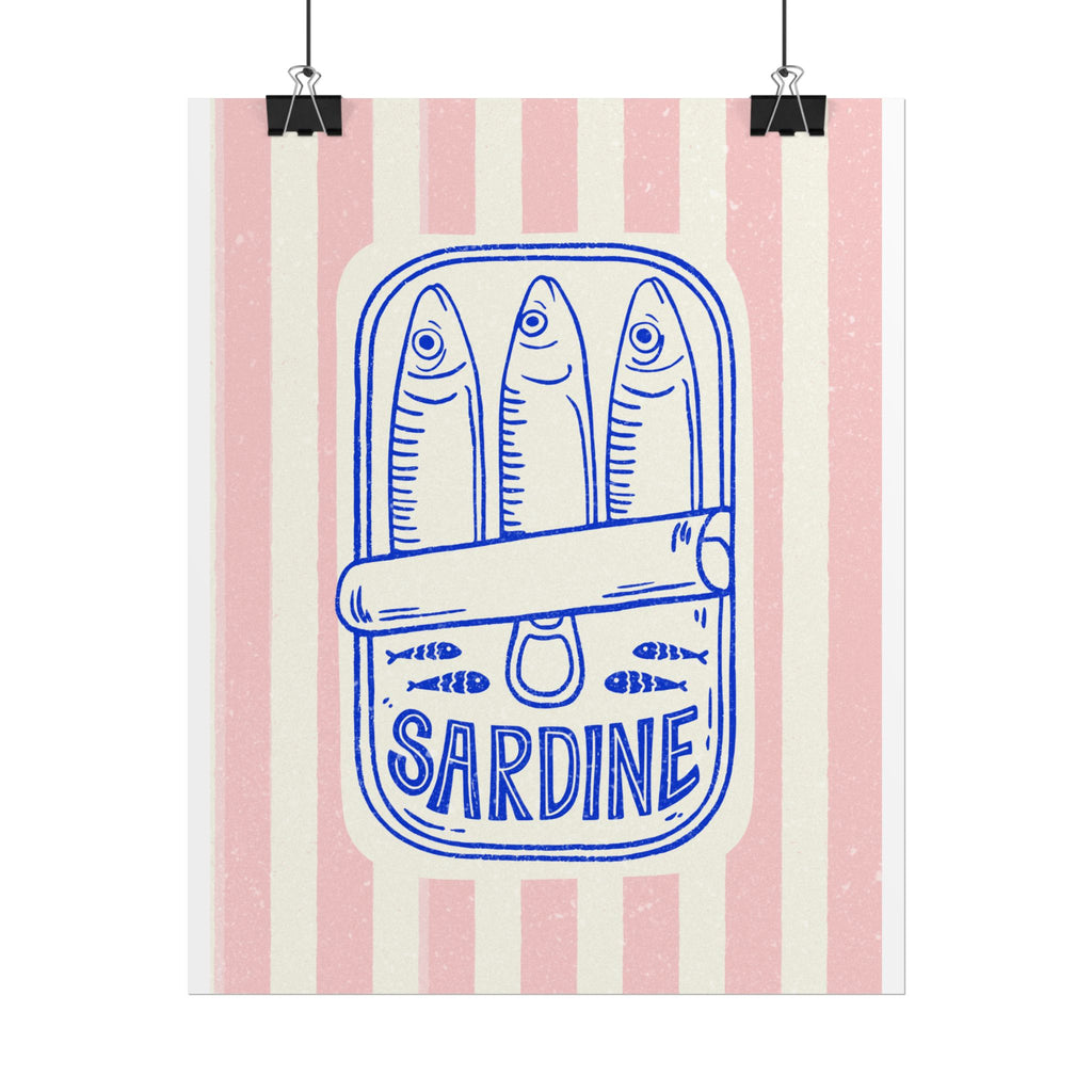 Chic Sardine Rolled Posters for Home Decor