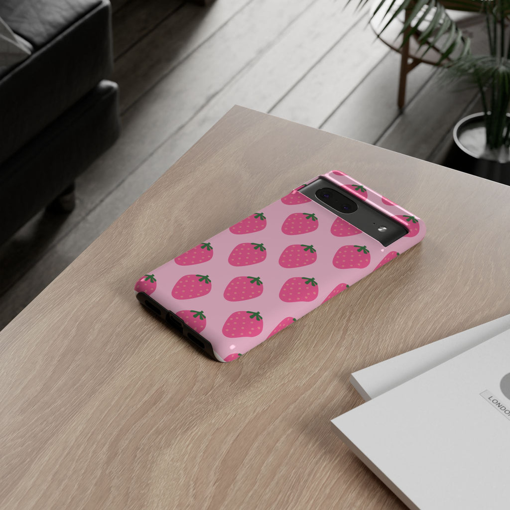 Pink Strawberry Phone Case