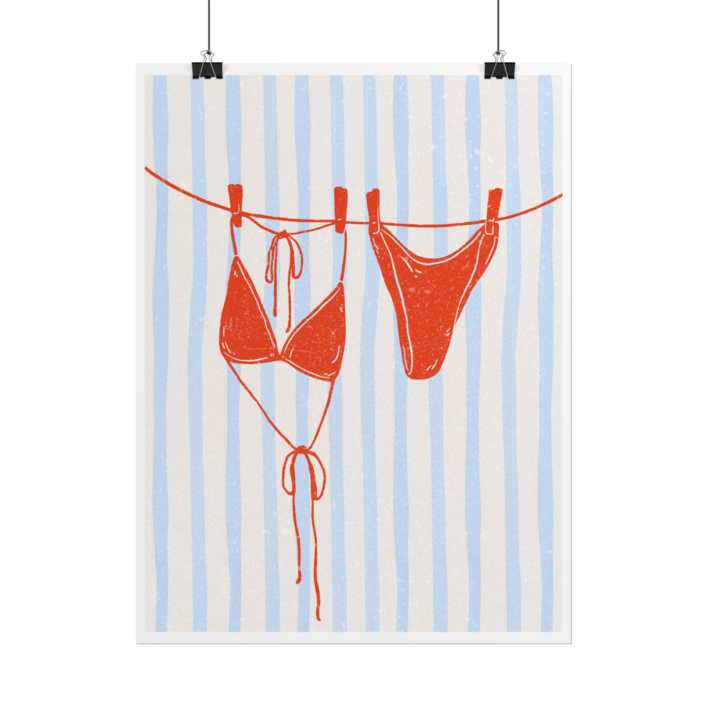 Red Bikini Wall Art  - Rolled Posters