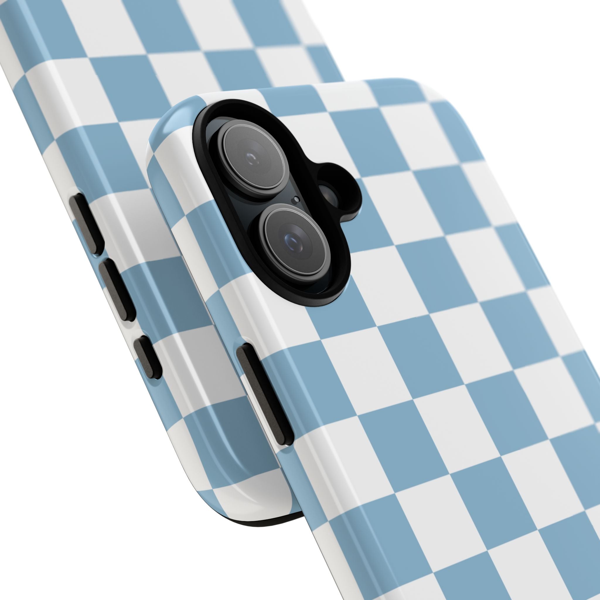 Blue Checkerboard Tough Phone Case