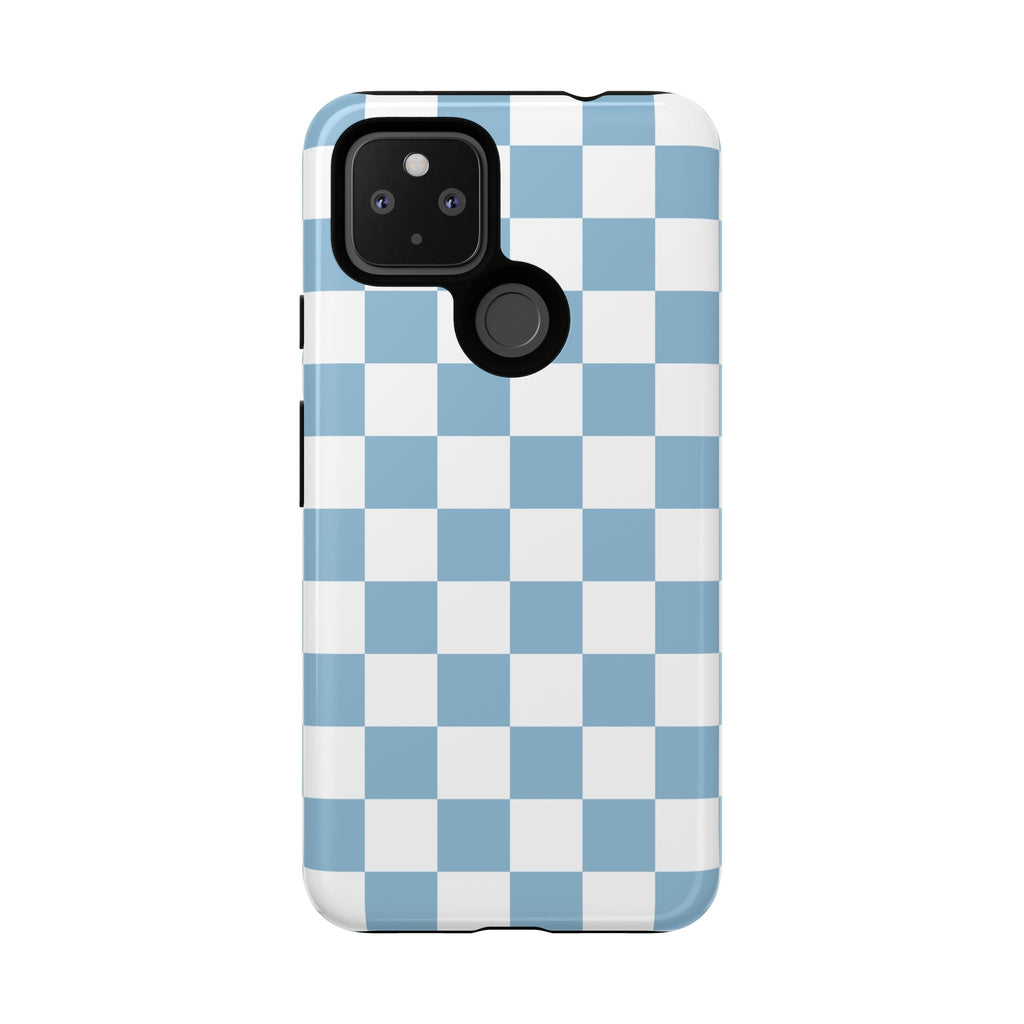 Blue Checkerboard Tough Phone Case