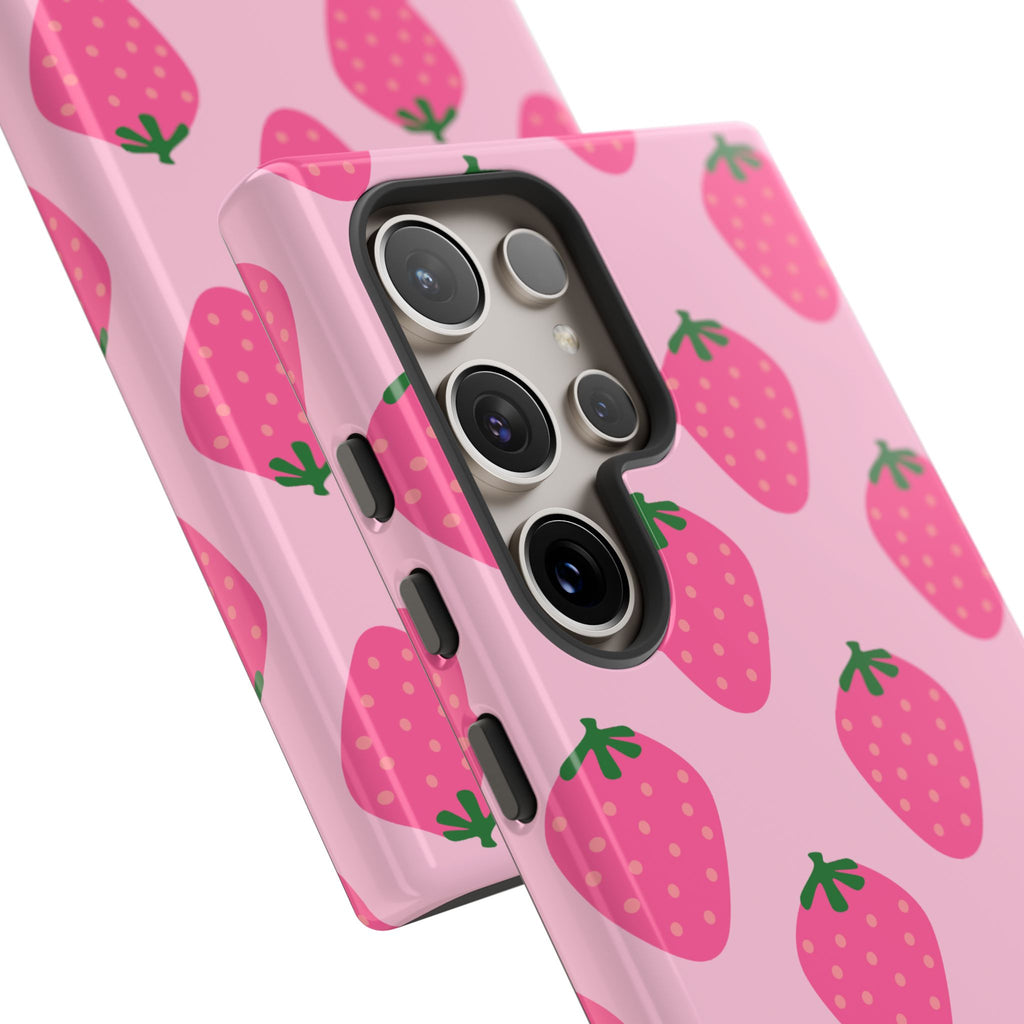 Pink Strawberry Phone Case