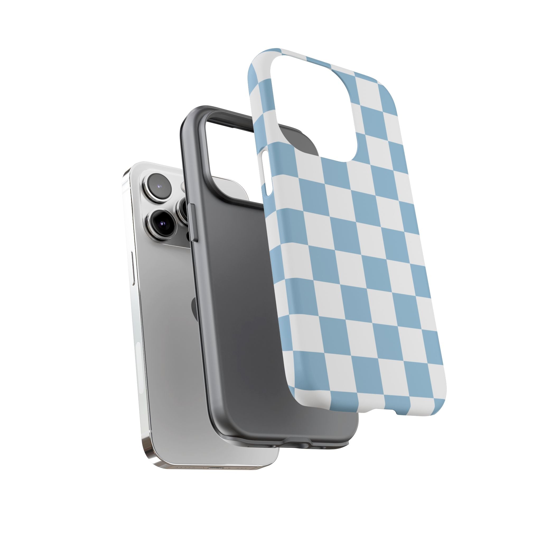 Blue Checkerboard Tough Phone Case