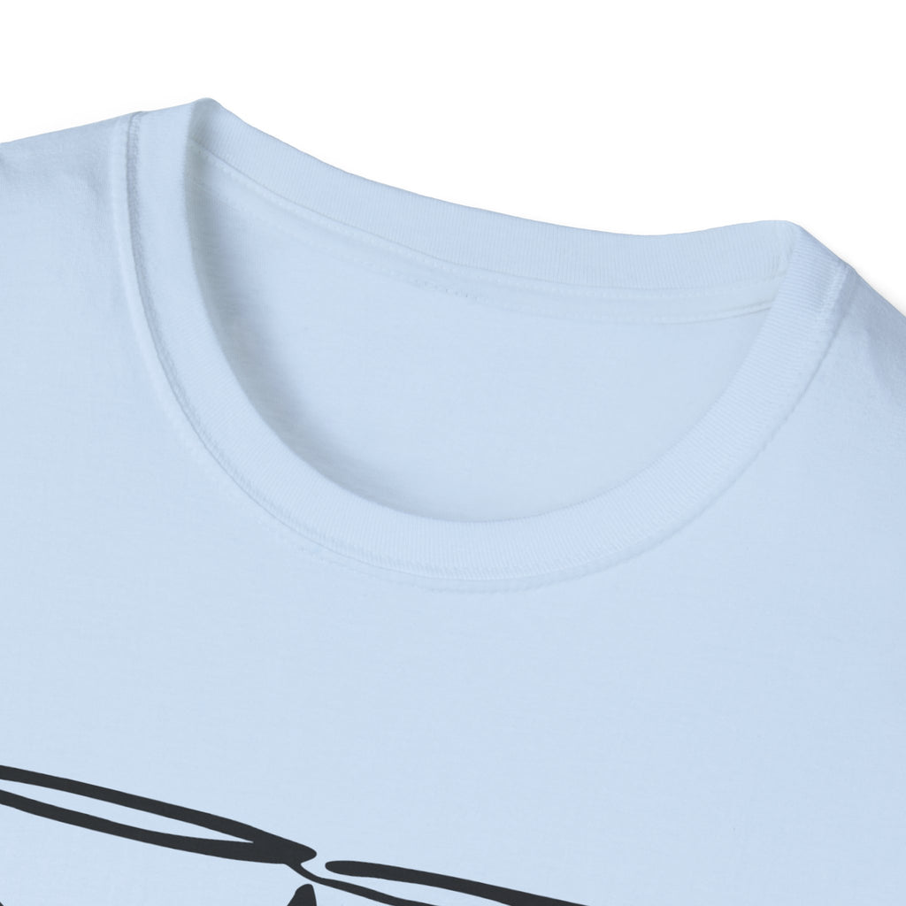 Wine Glasses Line Art T-Shirt