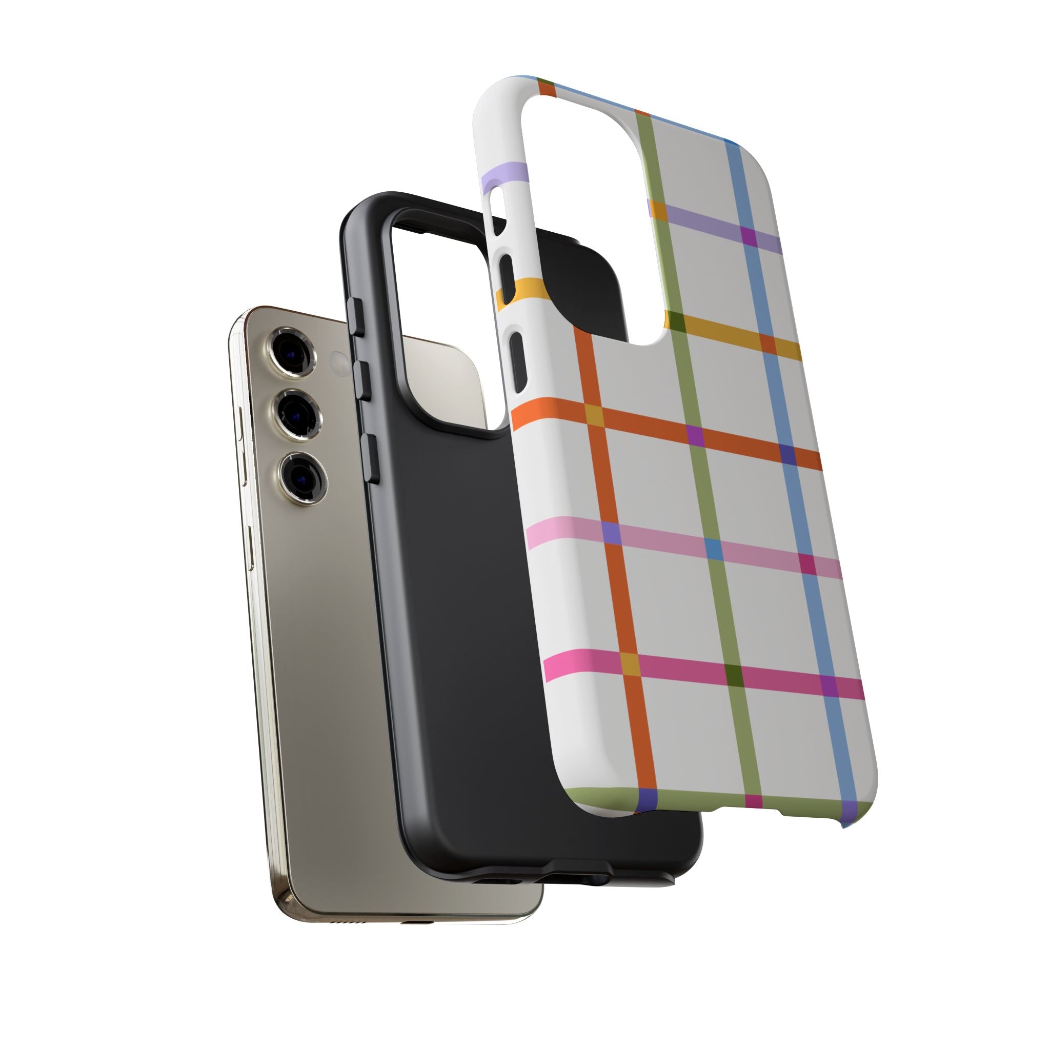 Colorful Plaid Tough Phone Case