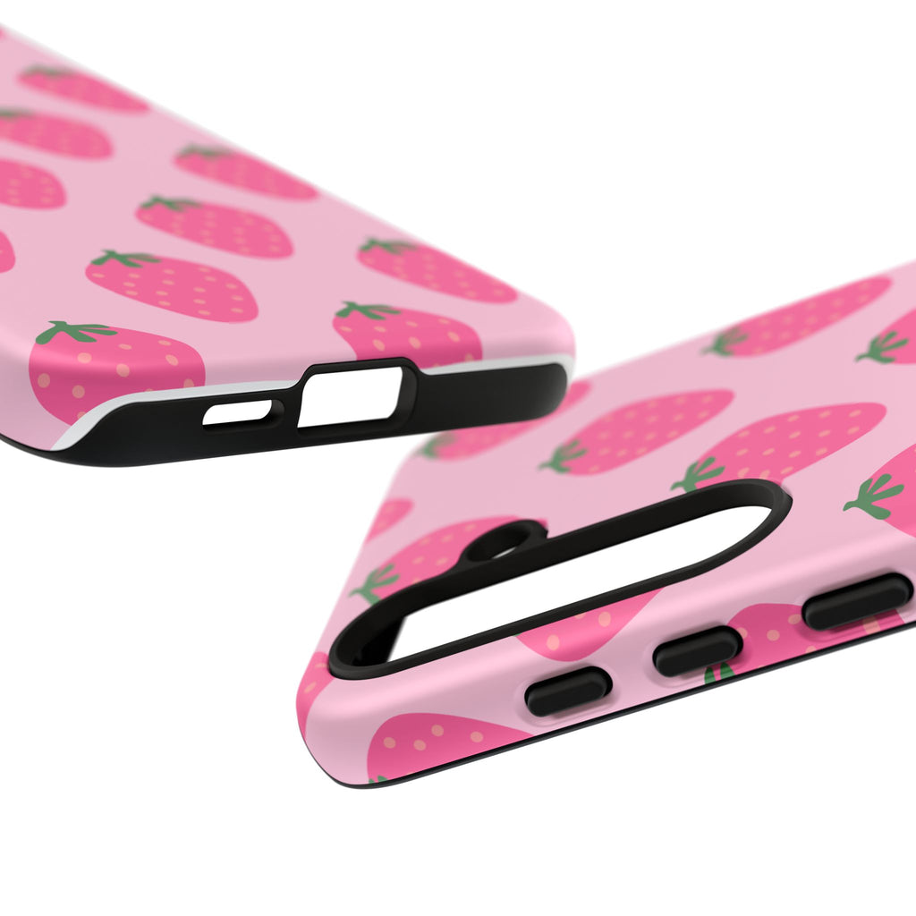 Pink Strawberry Phone Case