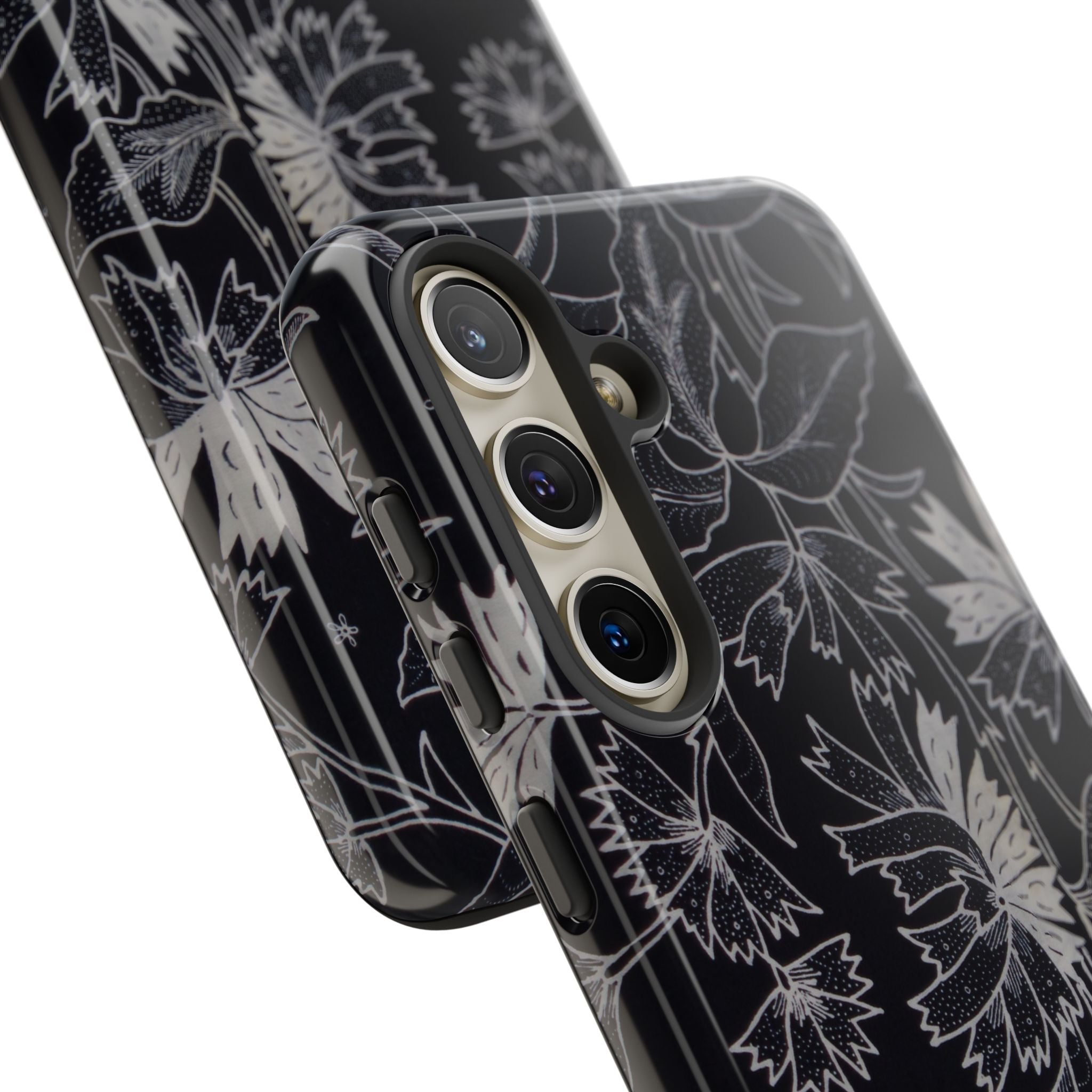 Floral Black Botanical Phone Cover
