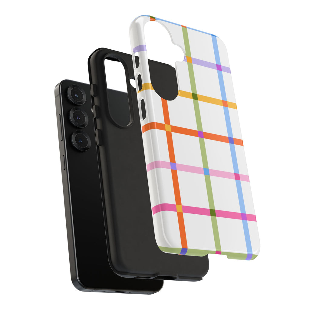 Colorful Plaid Tough Phone Case