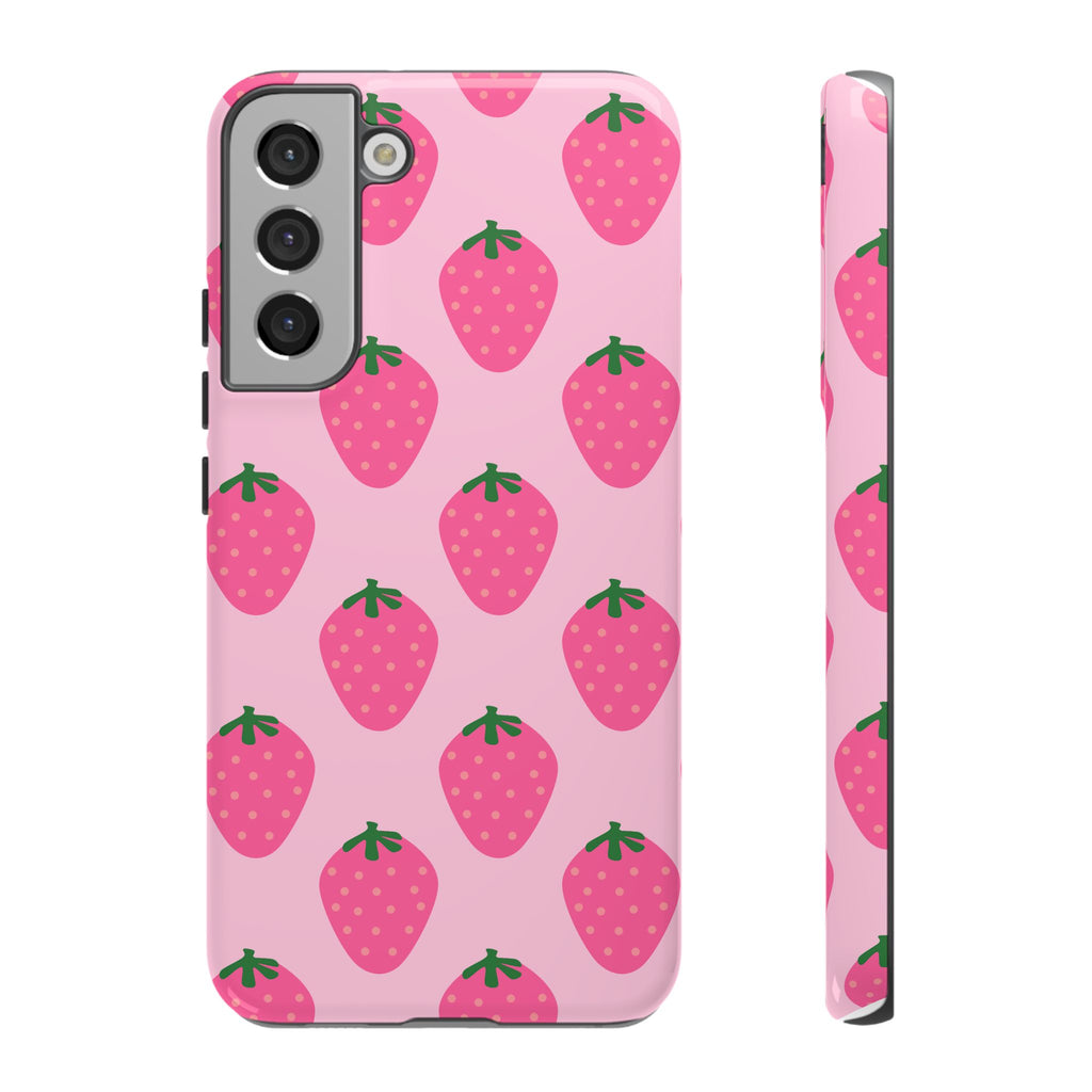 Pink Strawberry Phone Case
