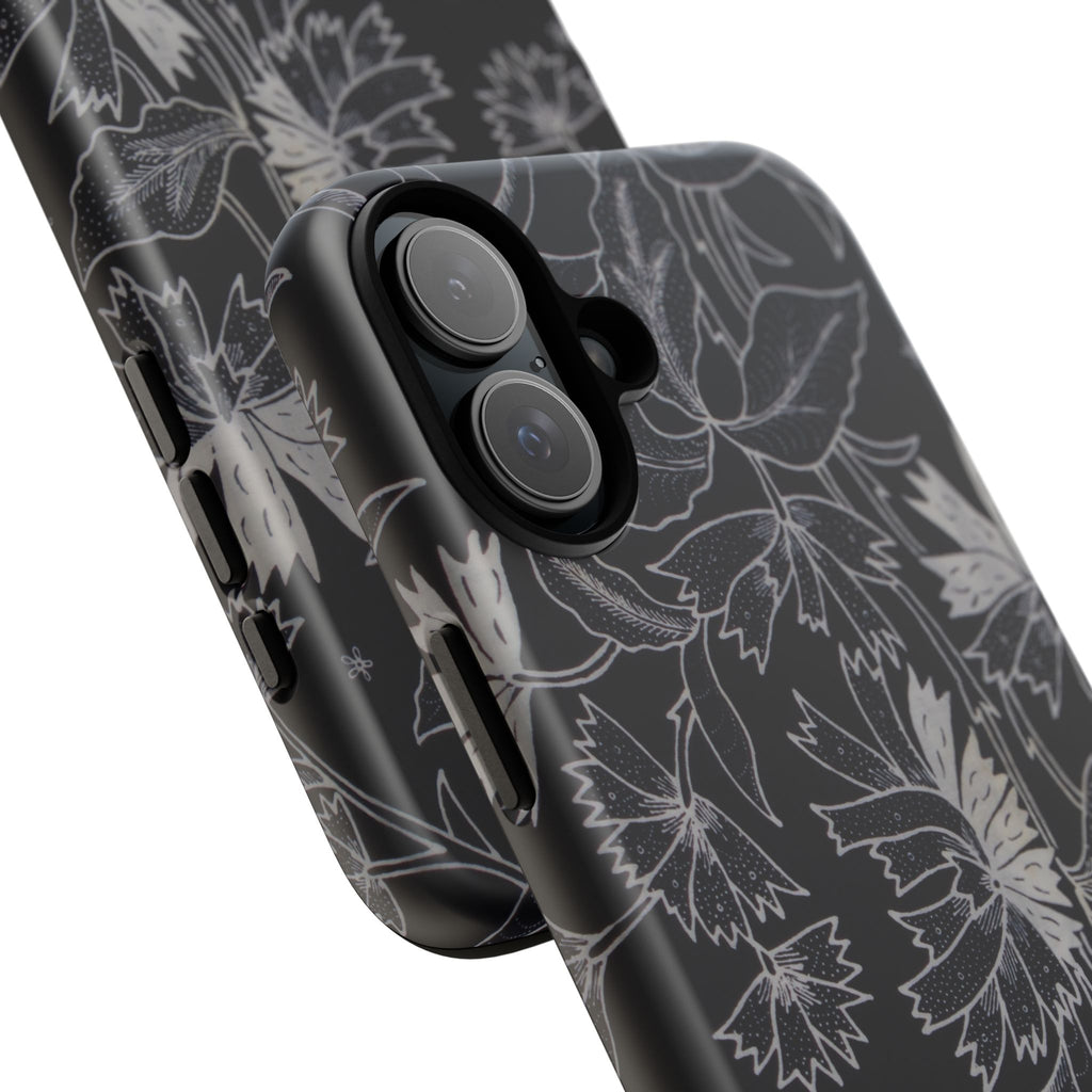 Floral Black Botanical Phone Cover