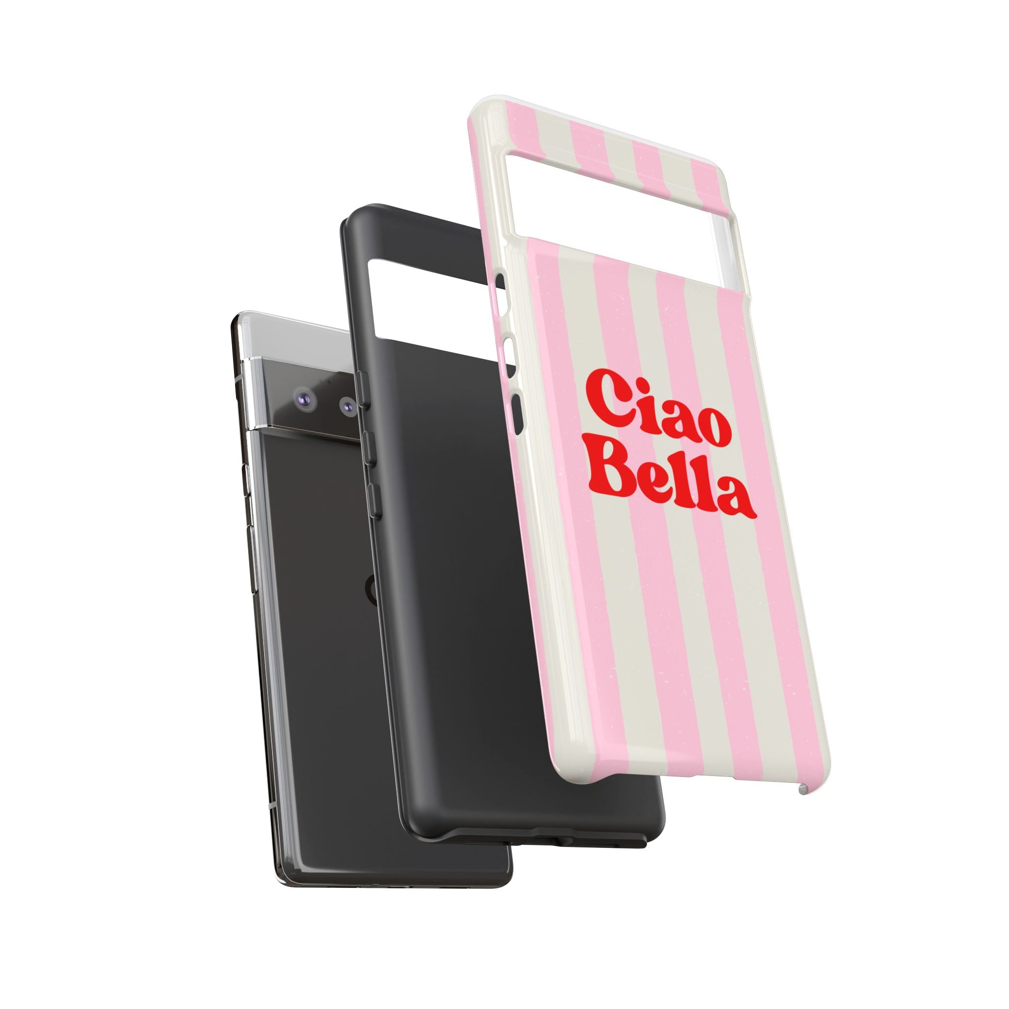 Pink Stripe Ciao Bella Phone Case