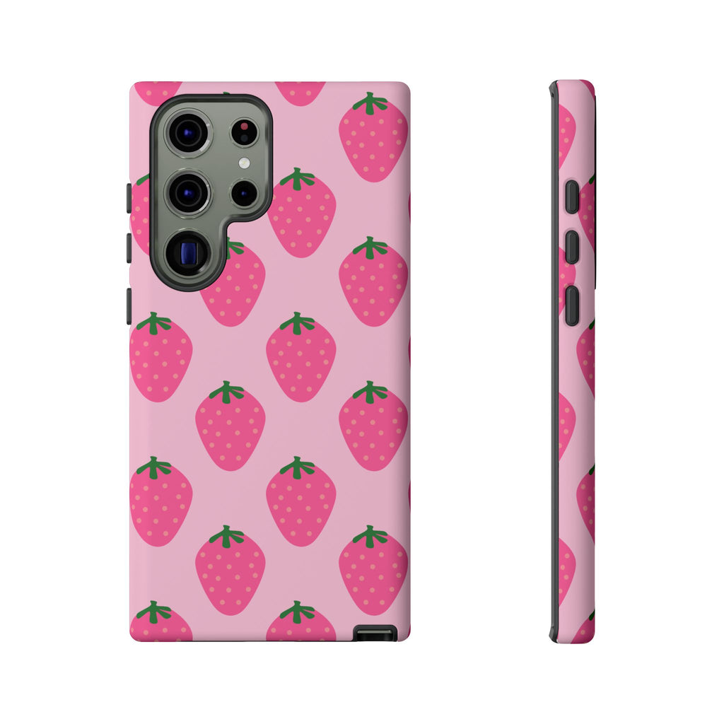 Pink Strawberry Phone Case