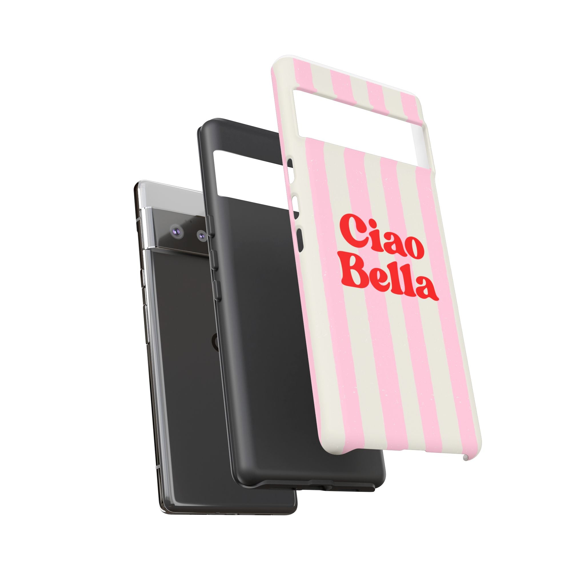 Pink Stripe Ciao Bella Phone Case