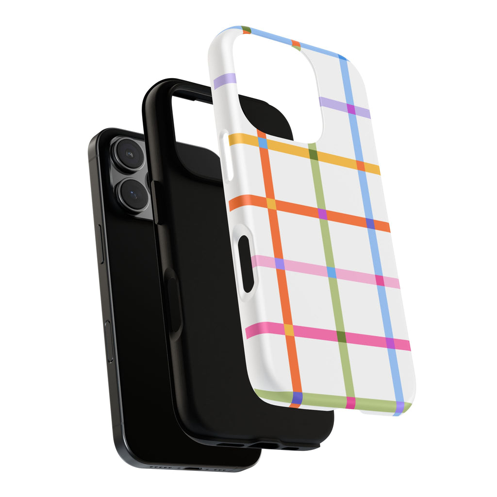 Colorful Plaid Tough Phone Case