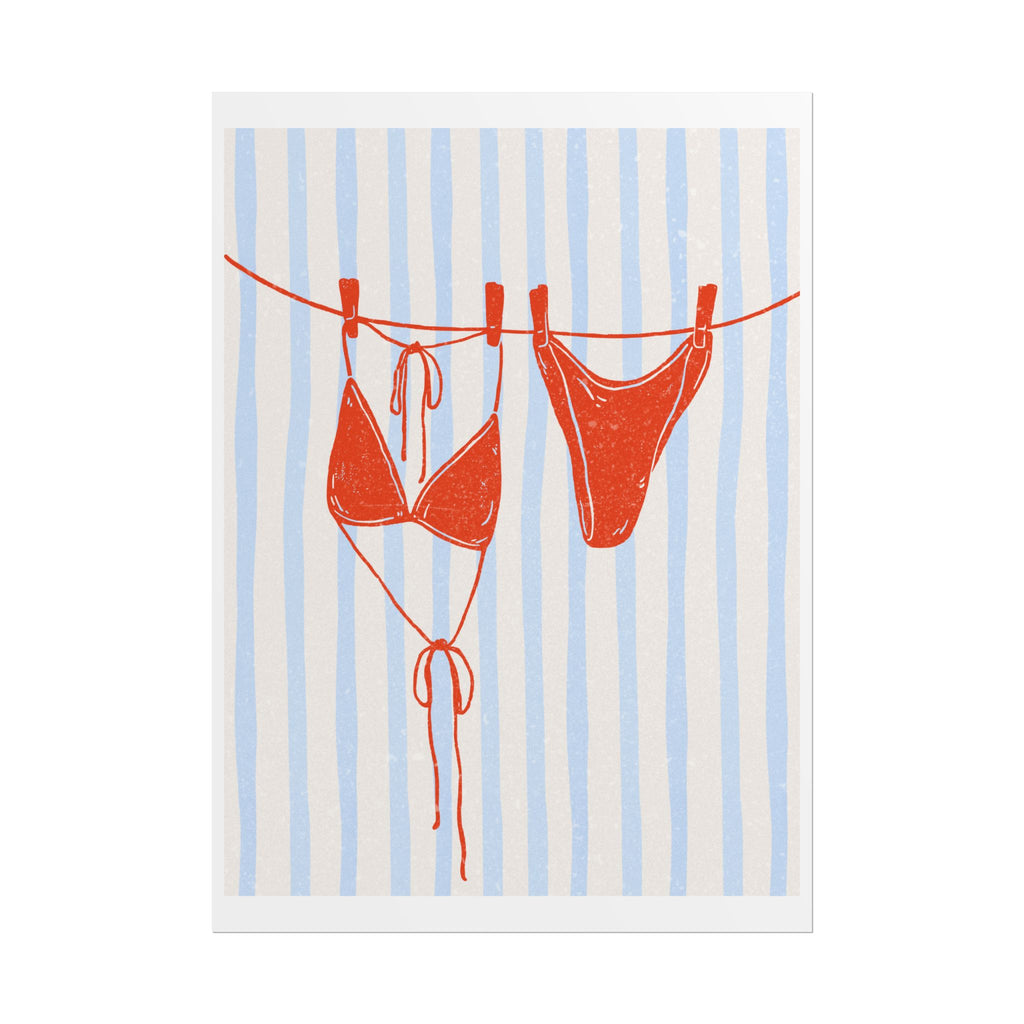 Red Bikini Wall Art  - Rolled Posters