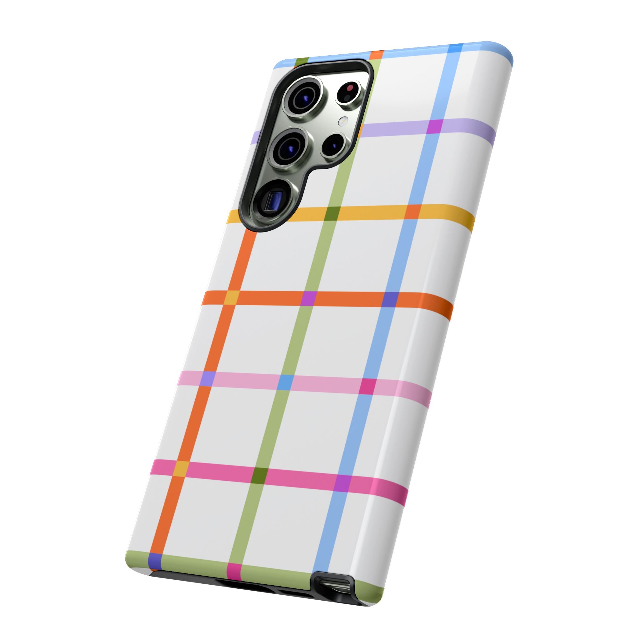 Colorful Plaid Tough Phone Case
