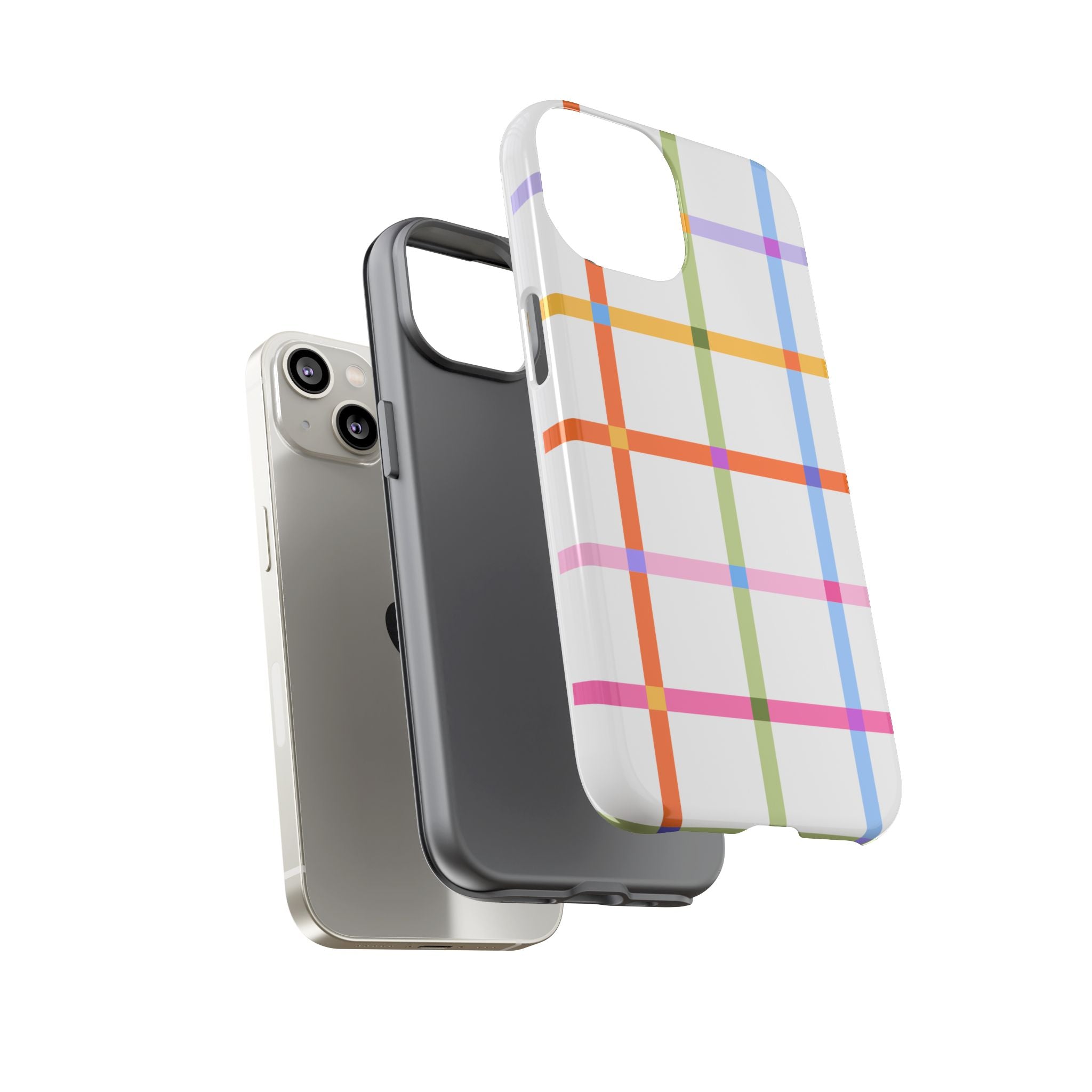 Colorful Plaid Tough Phone Case
