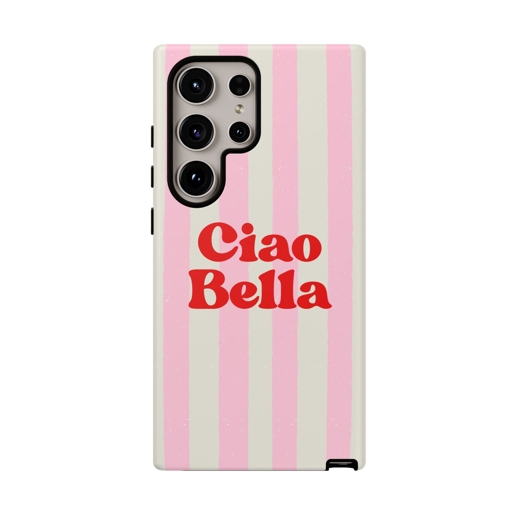 Pink Stripe Ciao Bella Phone Case