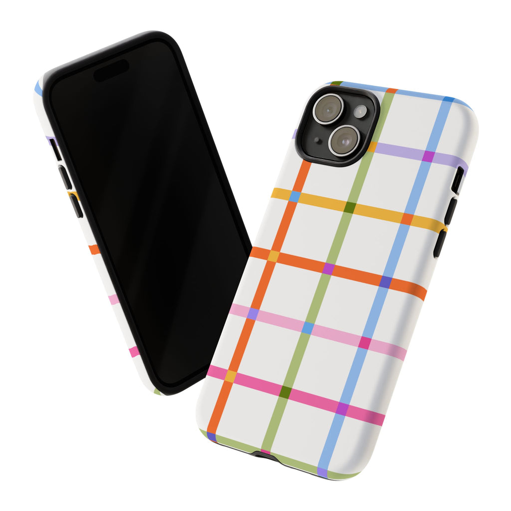 Colorful Plaid Tough Phone Case