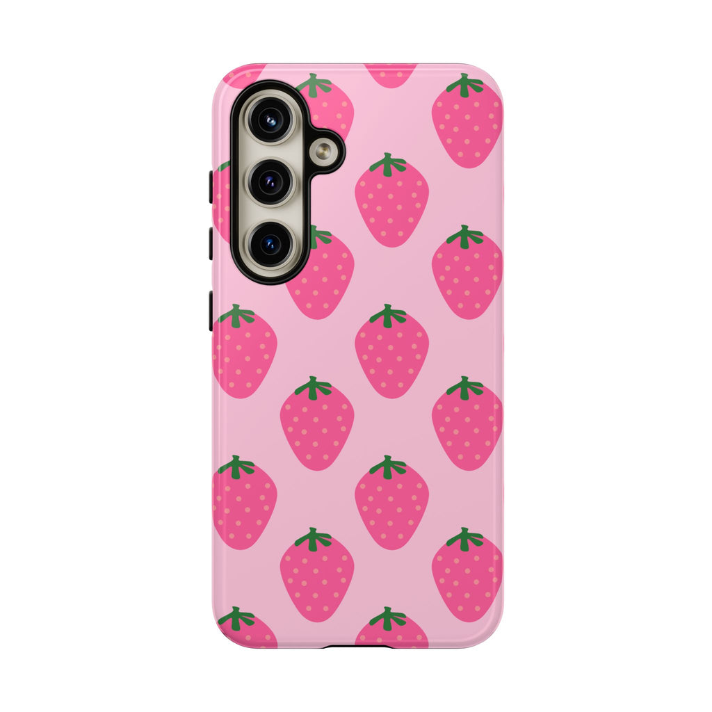 Pink Strawberry Phone Case