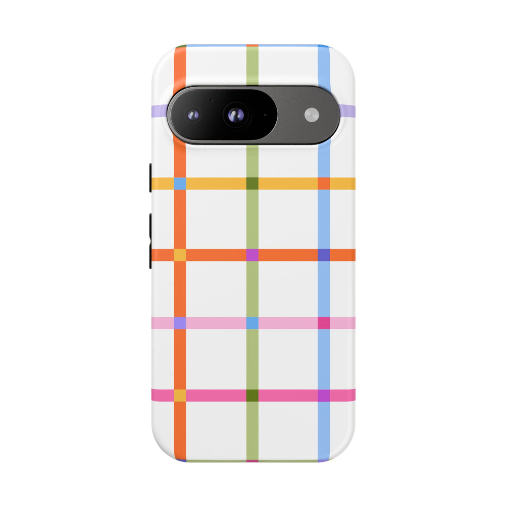 Colorful Plaid Tough Phone Case