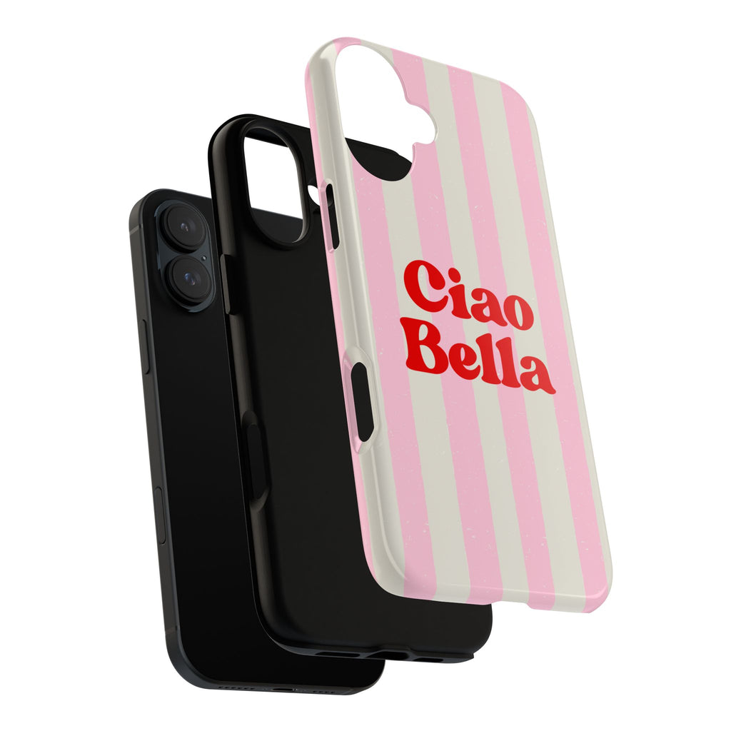 Pink Stripe Ciao Bella Phone Case