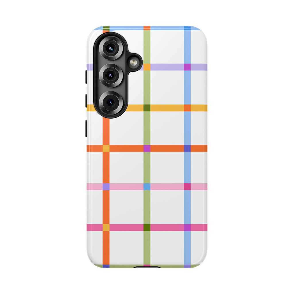 Colorful Plaid Tough Phone Case