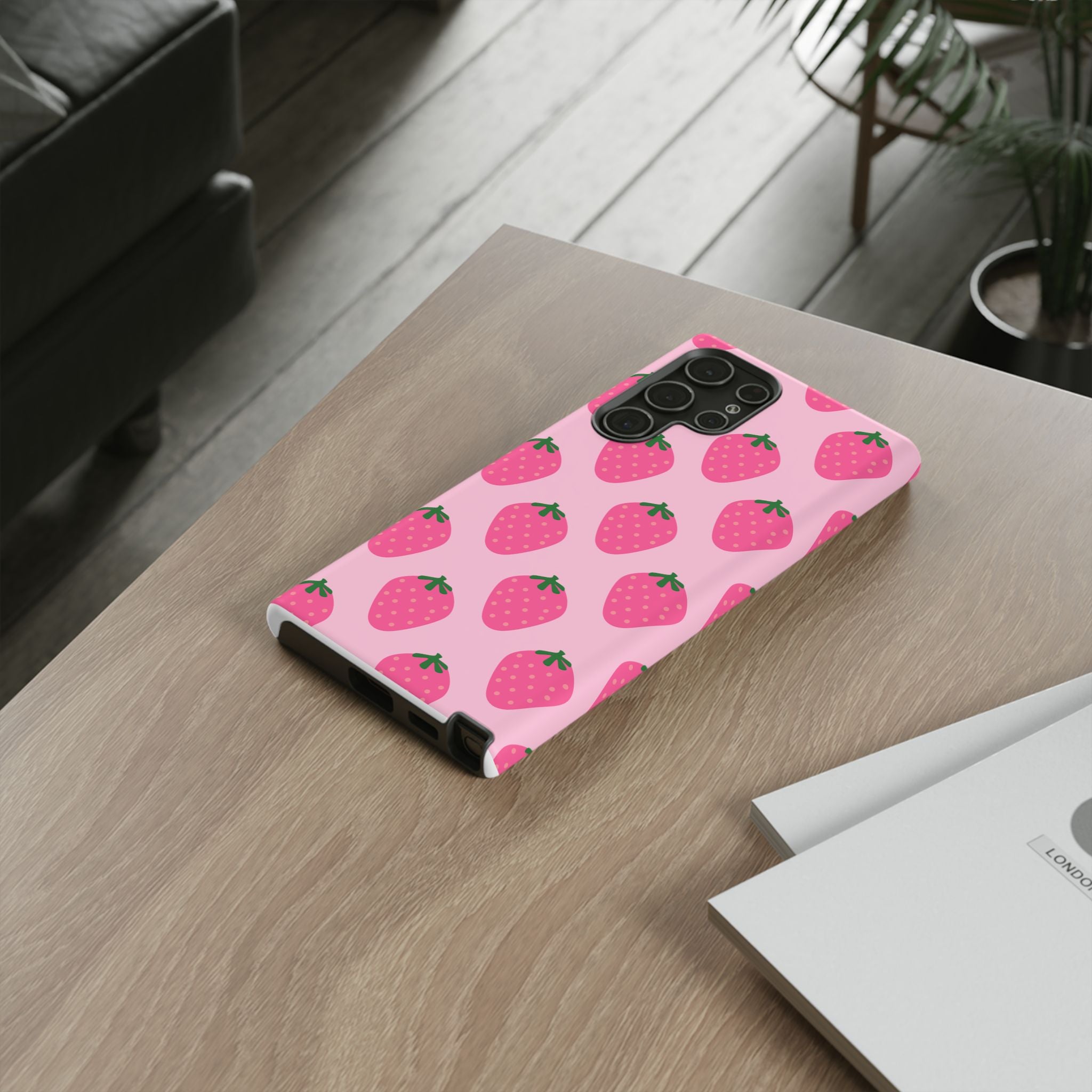 Pink Strawberry Phone Case