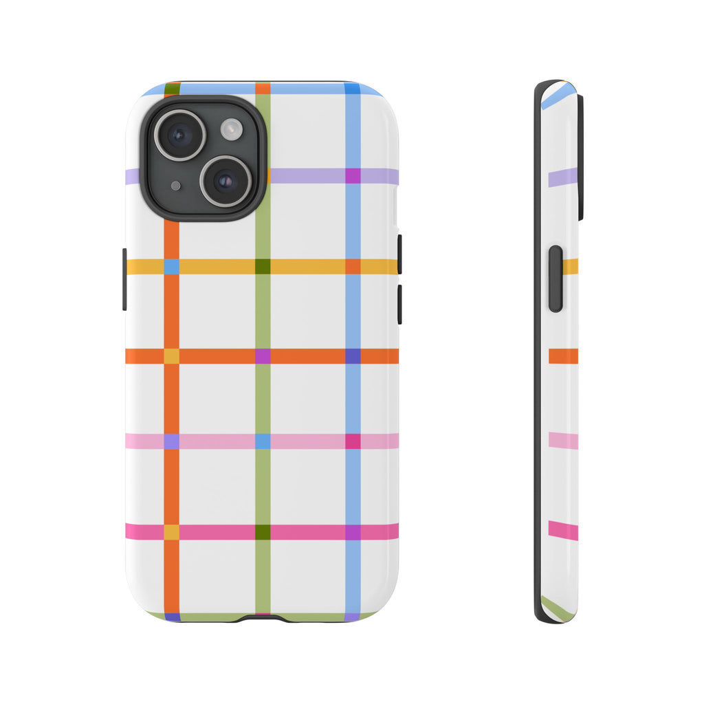 Colorful Plaid Tough Phone Case