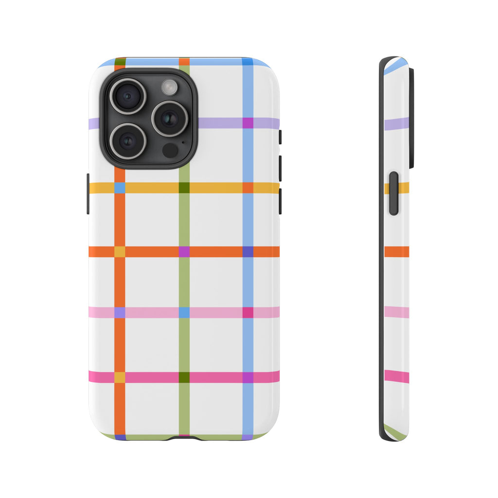 Colorful Plaid Tough Phone Case