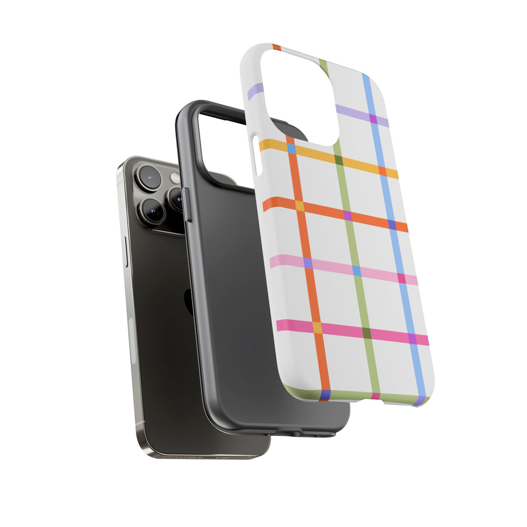 Colorful Plaid Tough Phone Case
