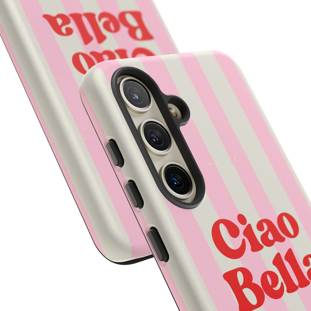 Pink Stripe Ciao Bella Phone Case
