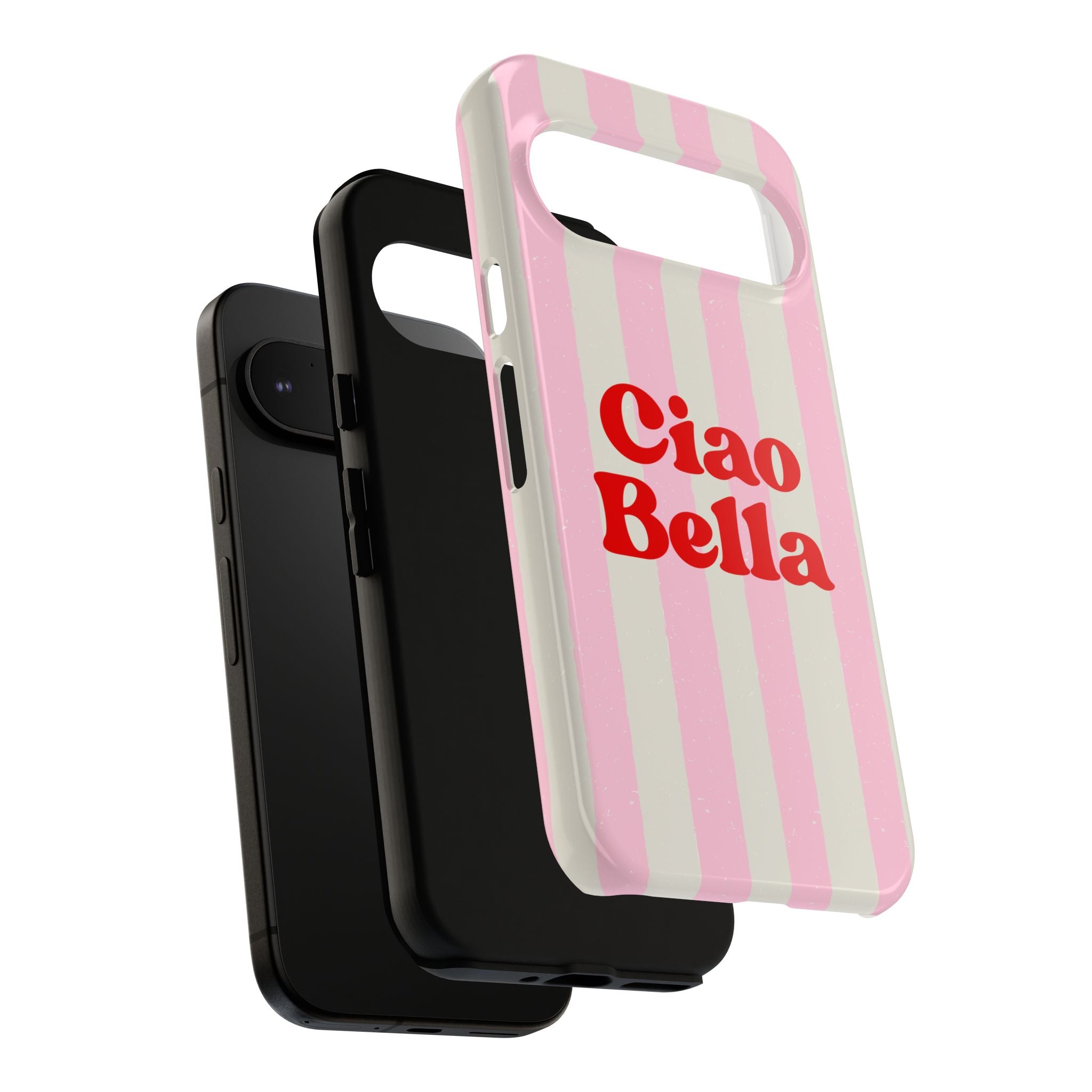 Pink Stripe Ciao Bella Phone Case