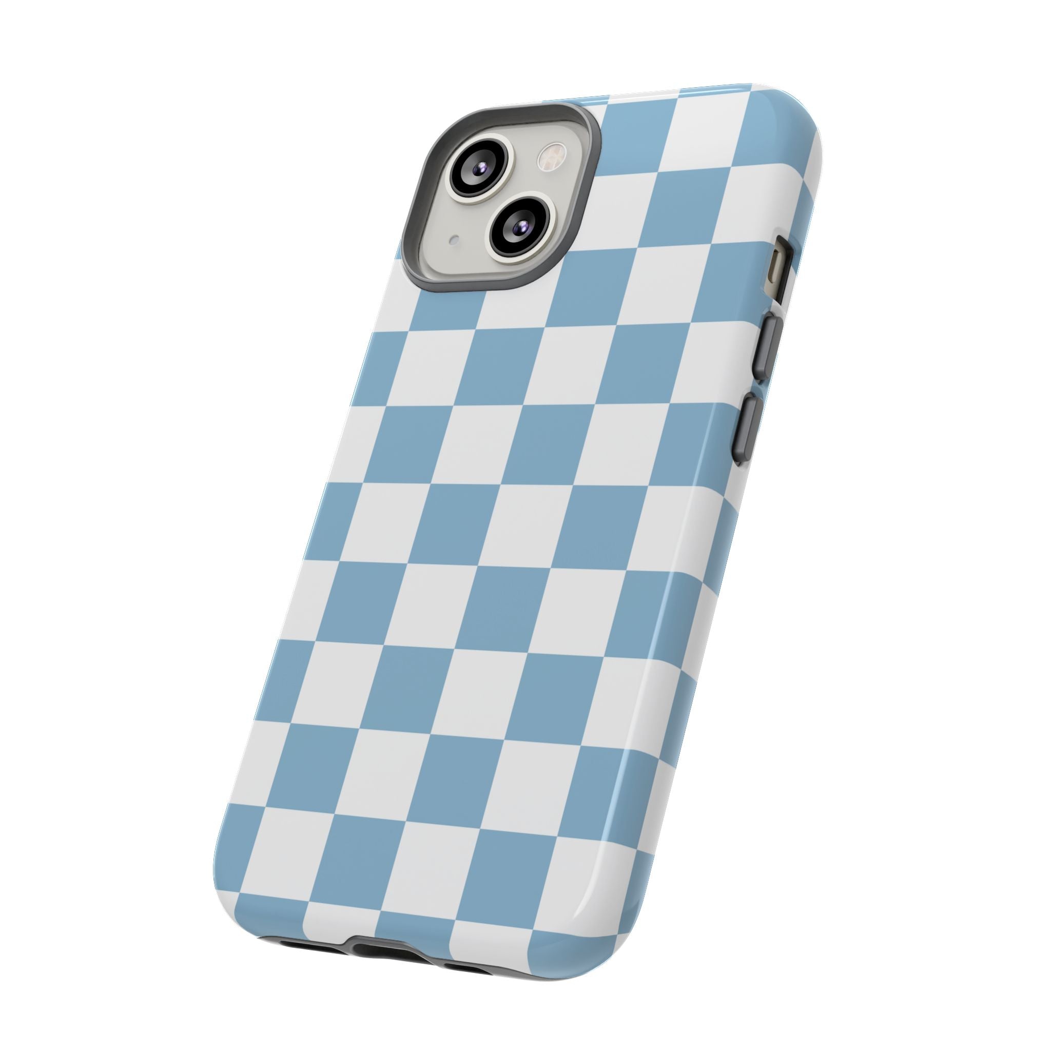 Blue Checkerboard Tough Phone Case